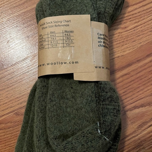 Angora Rabbit Socks - Green - Picture 4 of 5